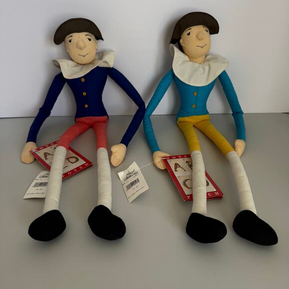 NWT Vintage Colonial Williamsburg Hotch Potch Plush Alphabet Dolls - Picture 1 of 6